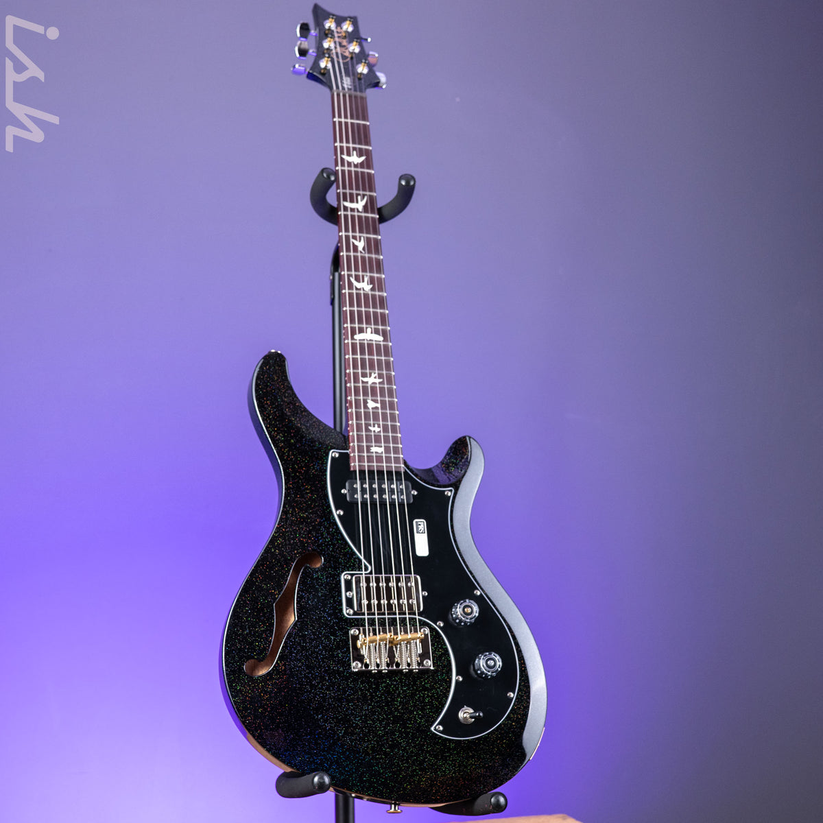 PRS S2 Vela Semi-Hollow Reclaimed Black Rainbow Hollowflake