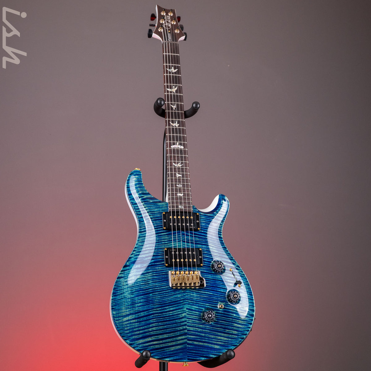 PRS Custom 24 Piezo 10-Top River Blue Pearl – Ish Guitars