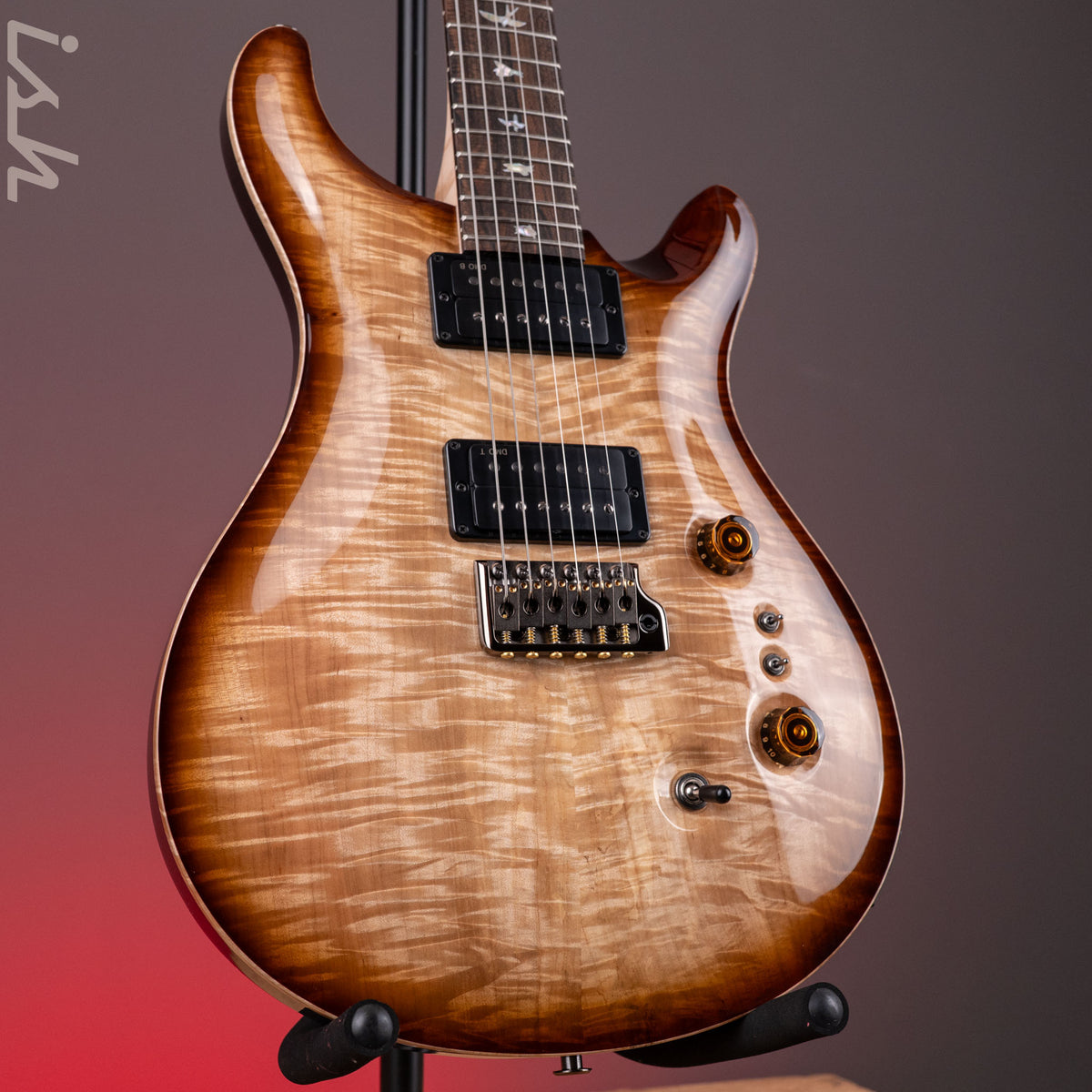 PRS Wood Library Custom 24-08 10-Top DMO Natural Smokeburst – Ish