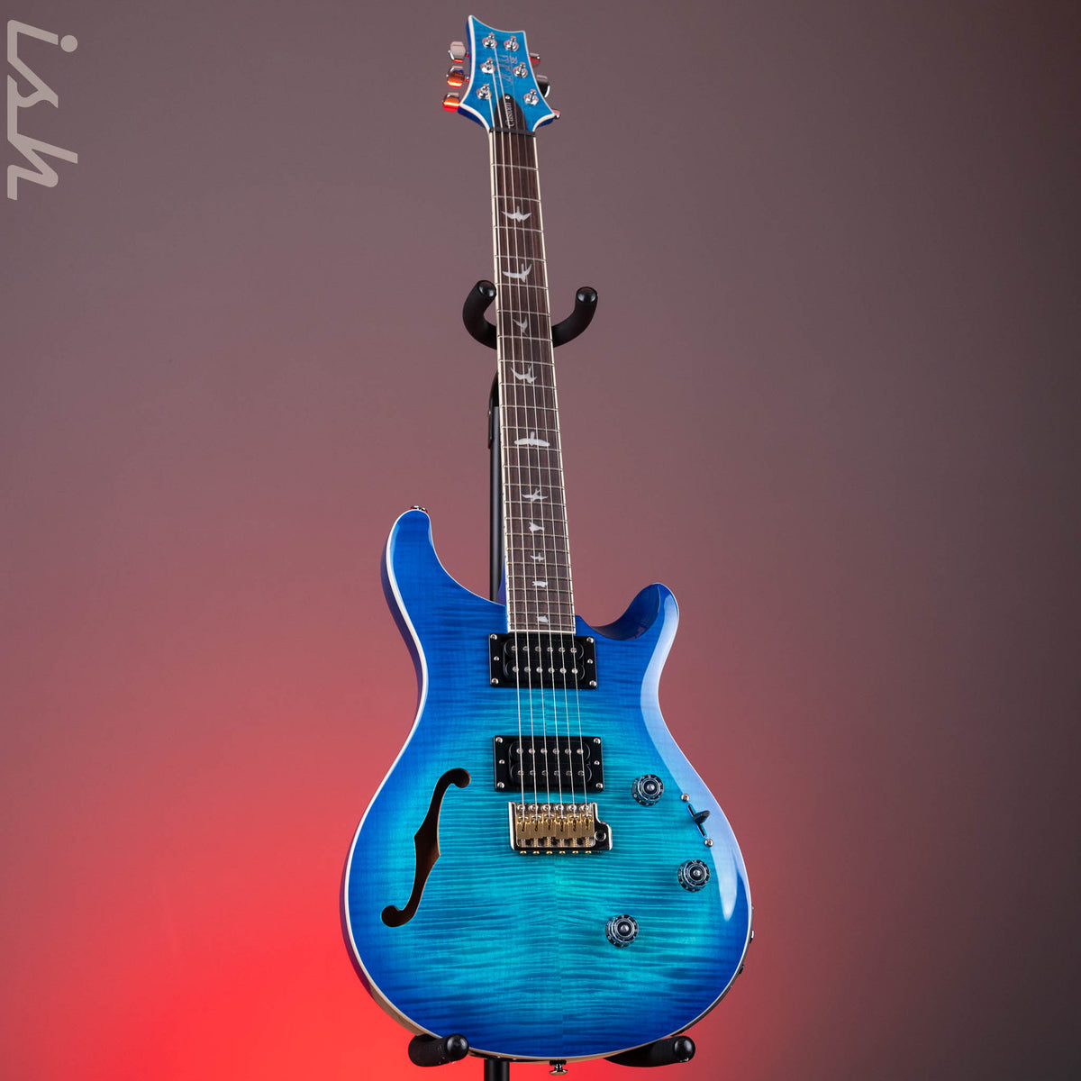 2024 PRS SE Custom 24 Semi-Hollow Piezo Lake Blue – Ish Guitars