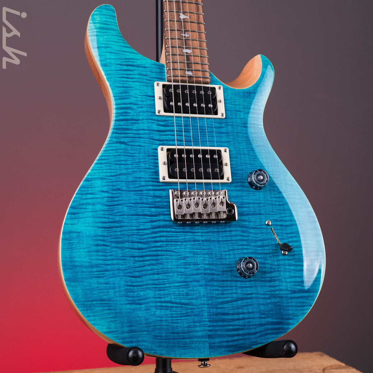 PRS SE Custom 24 Blue Matteo Natural Back – Ish Guitars