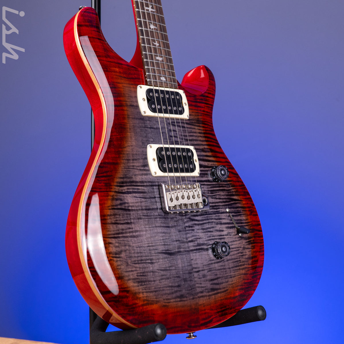 PRS SE Custom 24 Charcoal Cherry Burst – Ish Guitars
