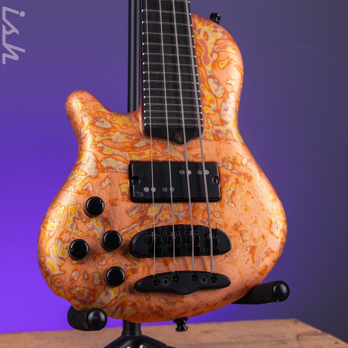 Mayones Cali 4 Mini Bass Lefty Black Limba – Ish Guitars