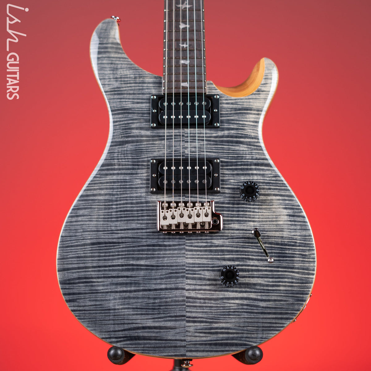 PRS SE Custom 24 Electric Guitar Charcoal – Ish Guitars