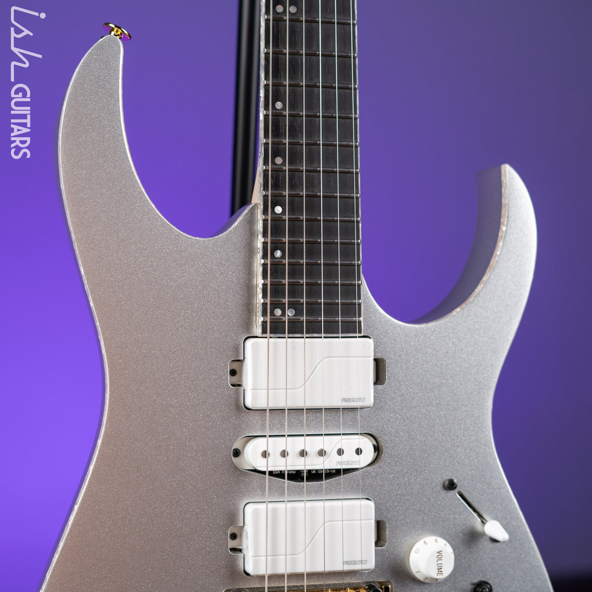 Ibanez Prestige RG5170G Electric Guitar Silver Flat – Ish Guitars