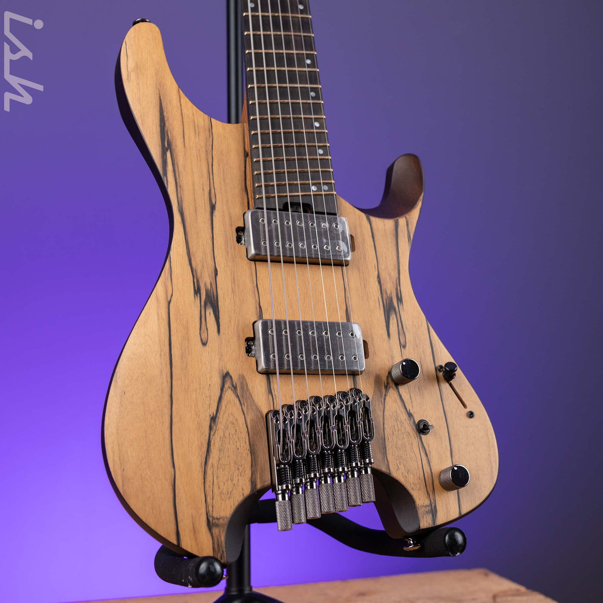 Ibanez QX527 7-string Electric Guitar Pale Moon Ebony – Ish Guitars