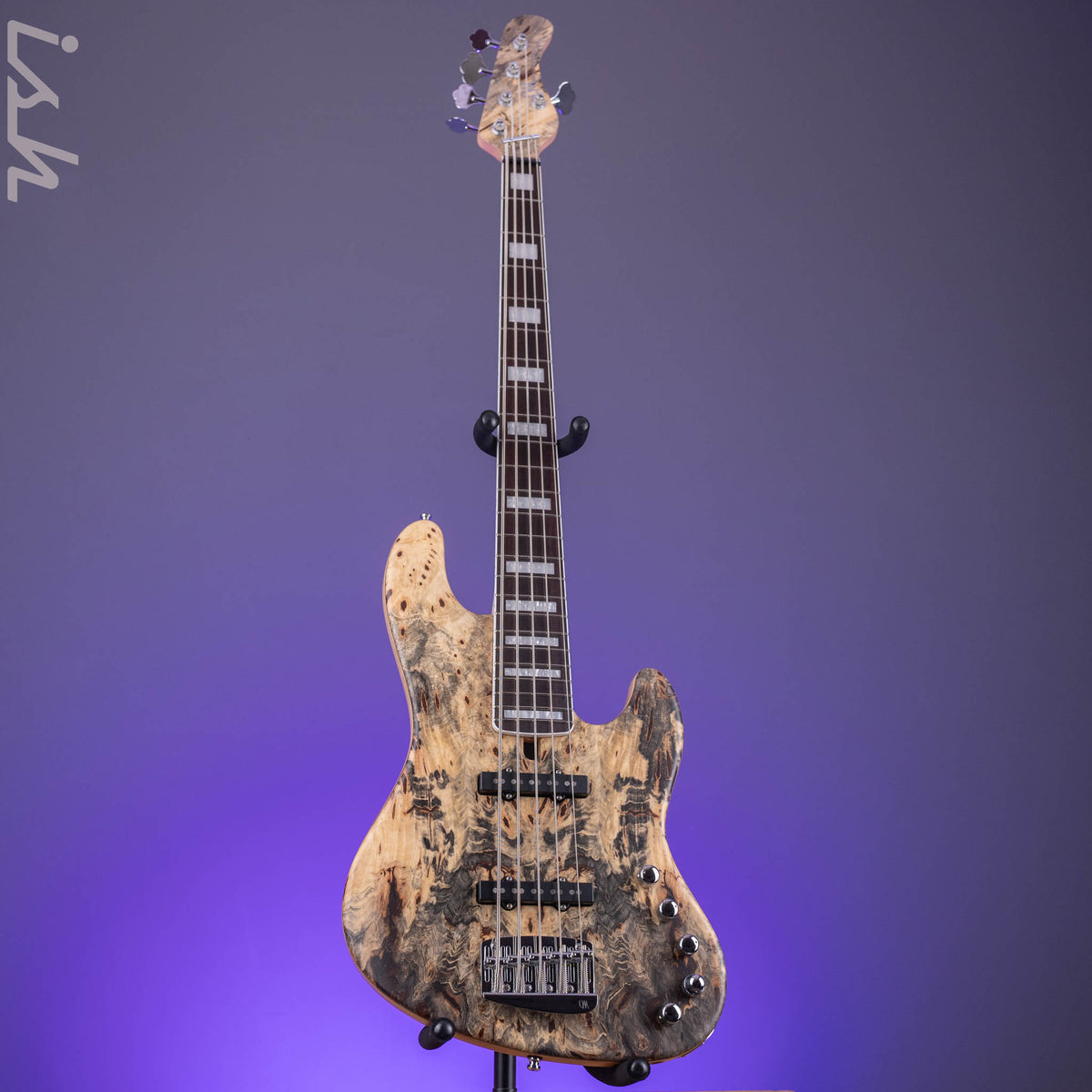 ベース MAYONES Jabba Custom 5st Buckeye BurlTop 2023 Mayones Jabba Custom 5 Buckeye Burl Trans Natural Satin – Ish
