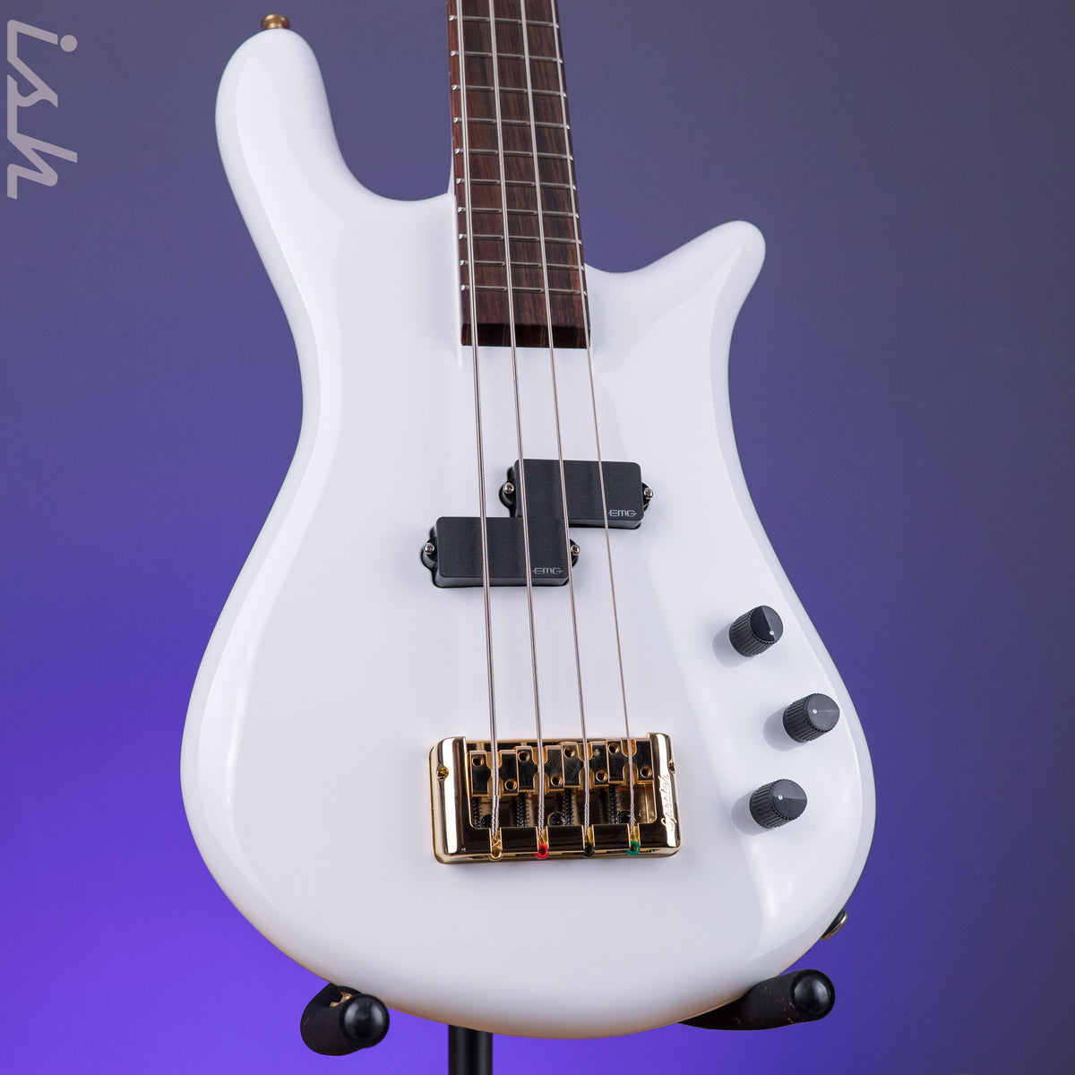 Spector エレキベース 本体 ホワイト ゴールドパーツ Spector Euro 4 CST Ian Hill Signature Limited Edition Gloss White