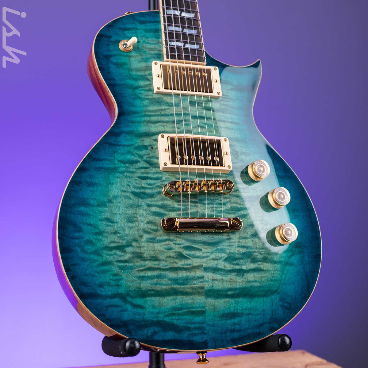 ESP USA Eclipse Aquamarine Sunburst – Ish Guitars