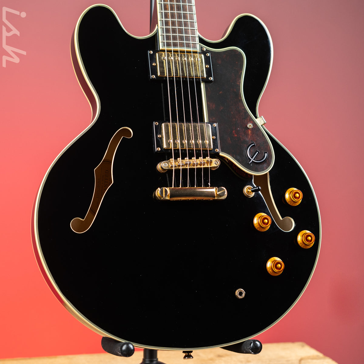 2013 Epiphone Sheraton II Ebony – Ish Guitars