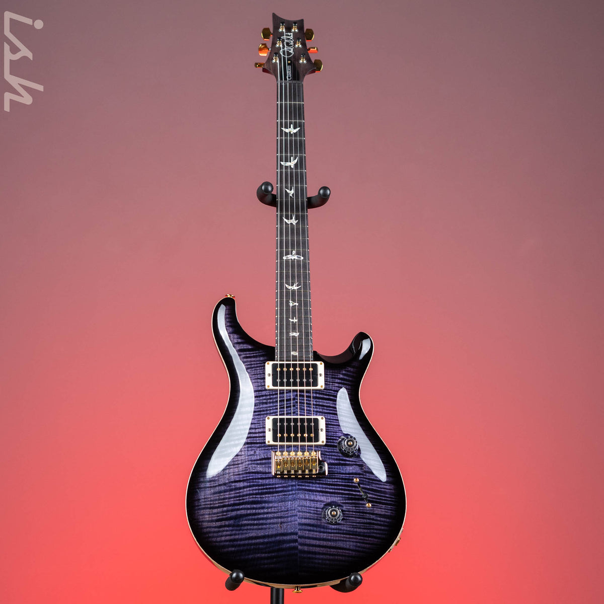 PRS Custom 24 Electric Guitar 10-Top Purple Iris Smoke Burst – Ish