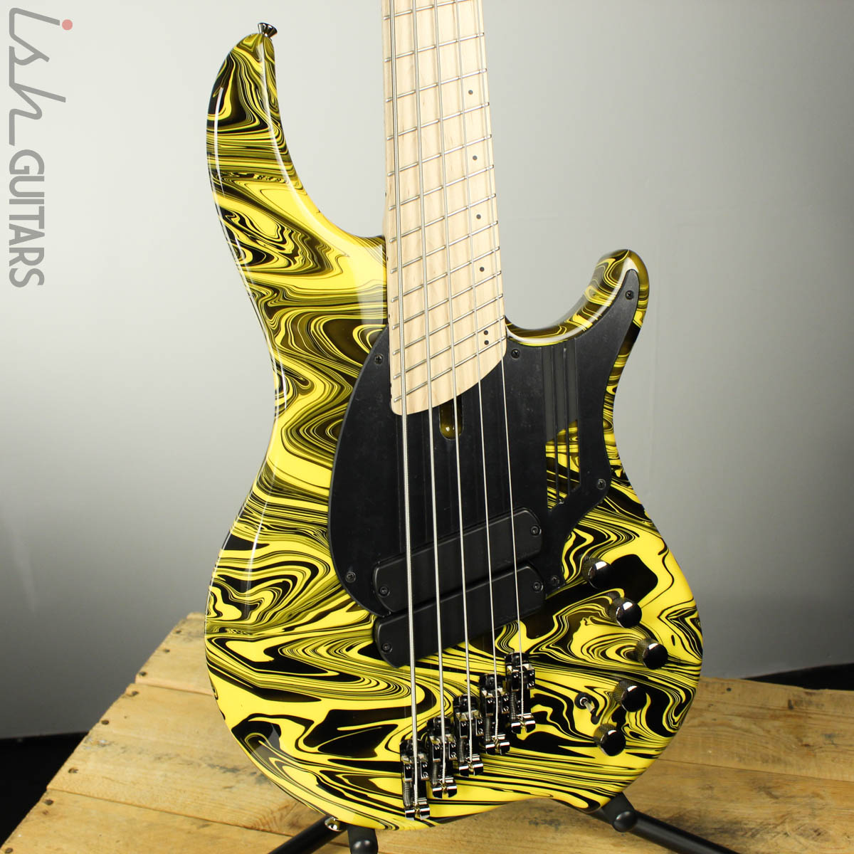 Dingwall Combustion NG-2 5-String Multiscale Bass Ferrari Yellow Swirl  Finish