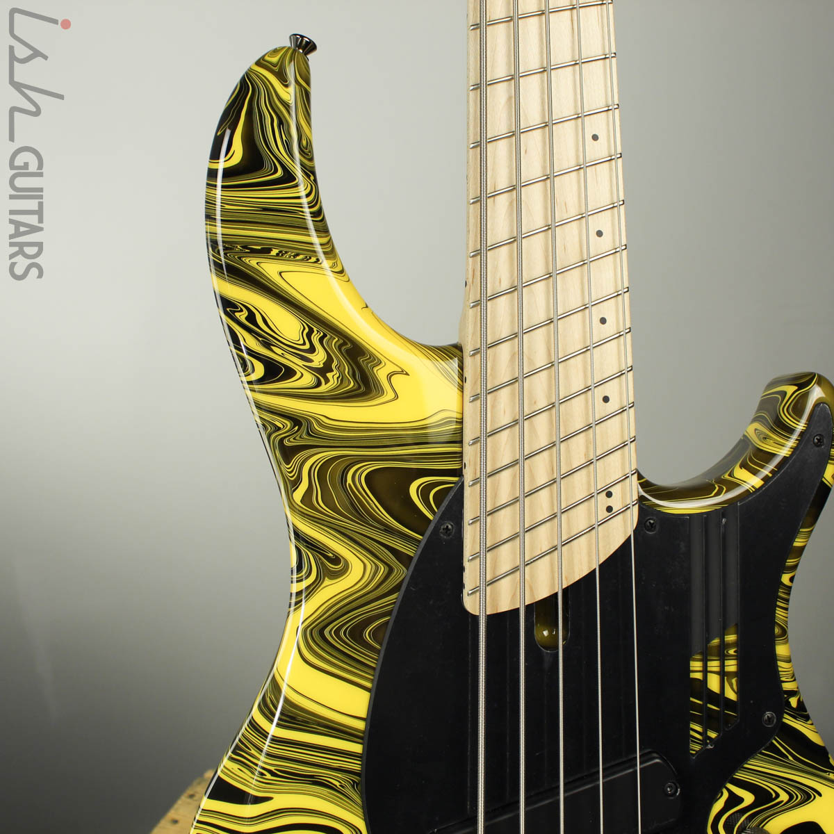 Dingwall Combustion NG-2 5-String Multiscale Bass Ferrari Yellow Swirl  Finish