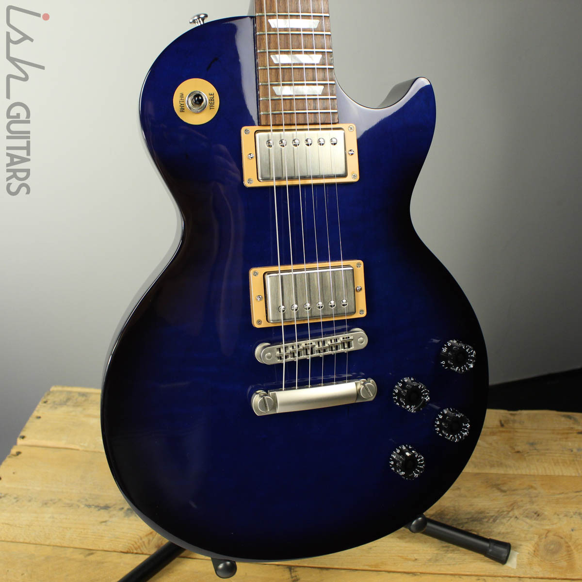 2015 Gibson Les Paul Studio 100 Maple Top Manhattan Midnight Blue