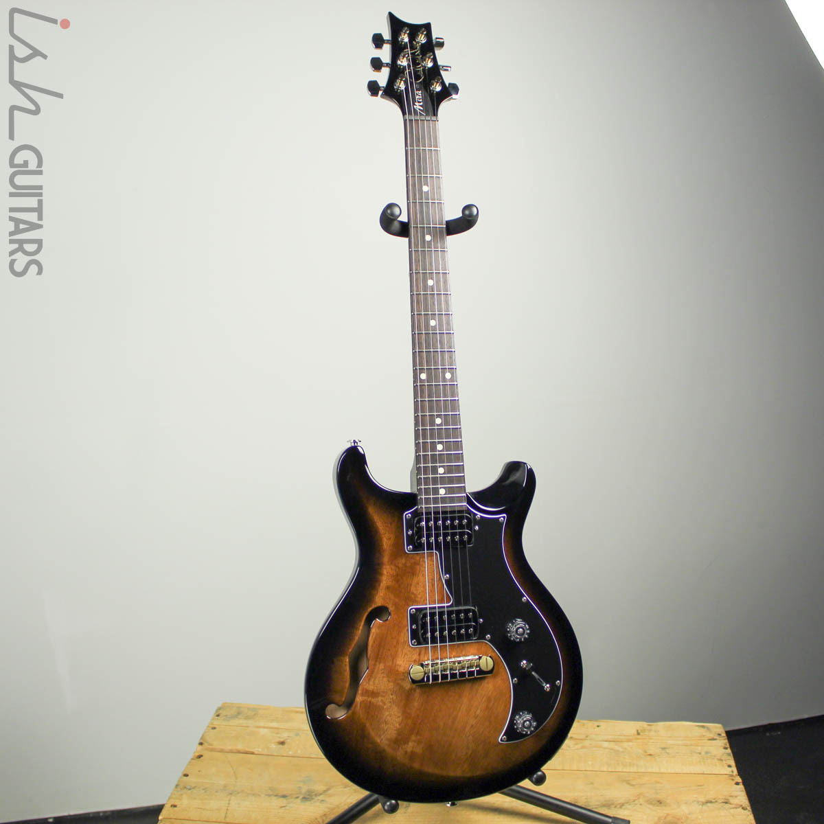 2019 PRS S2 Mira Semi-Hollow Amber Smokeburst – Ish Guitars