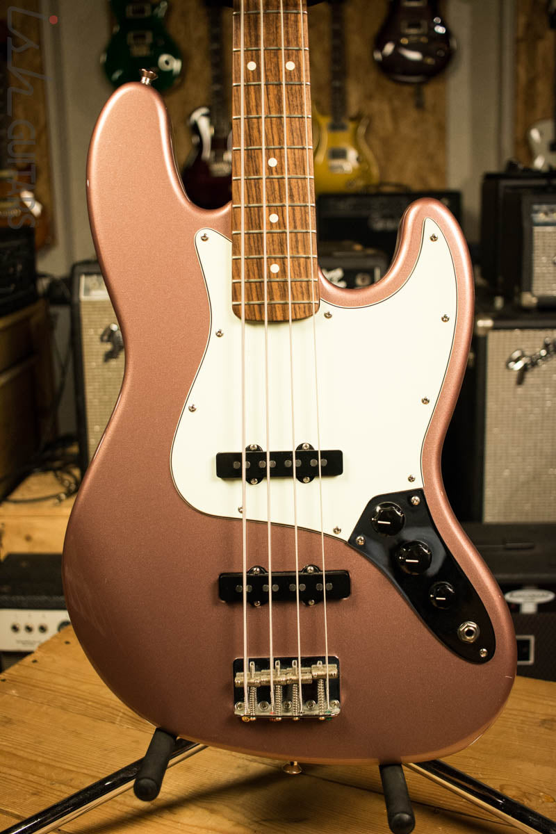 2003 Fender Jazz Bass FSR Burgundy Mist Metallic MIM #37 – Ish Guitars