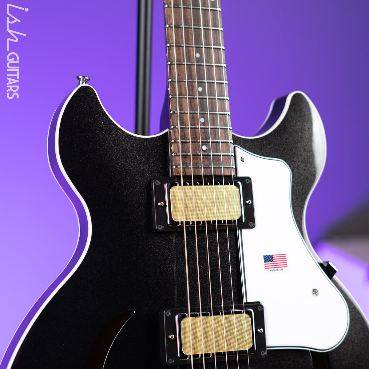 Harmony Standard Comet Electric Guitar Space Black – Ish Guitars