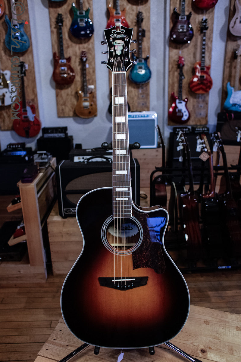 D'Angelico Premier Gramercy Acoustic Sunburst DAPG200VSBCP – Ish