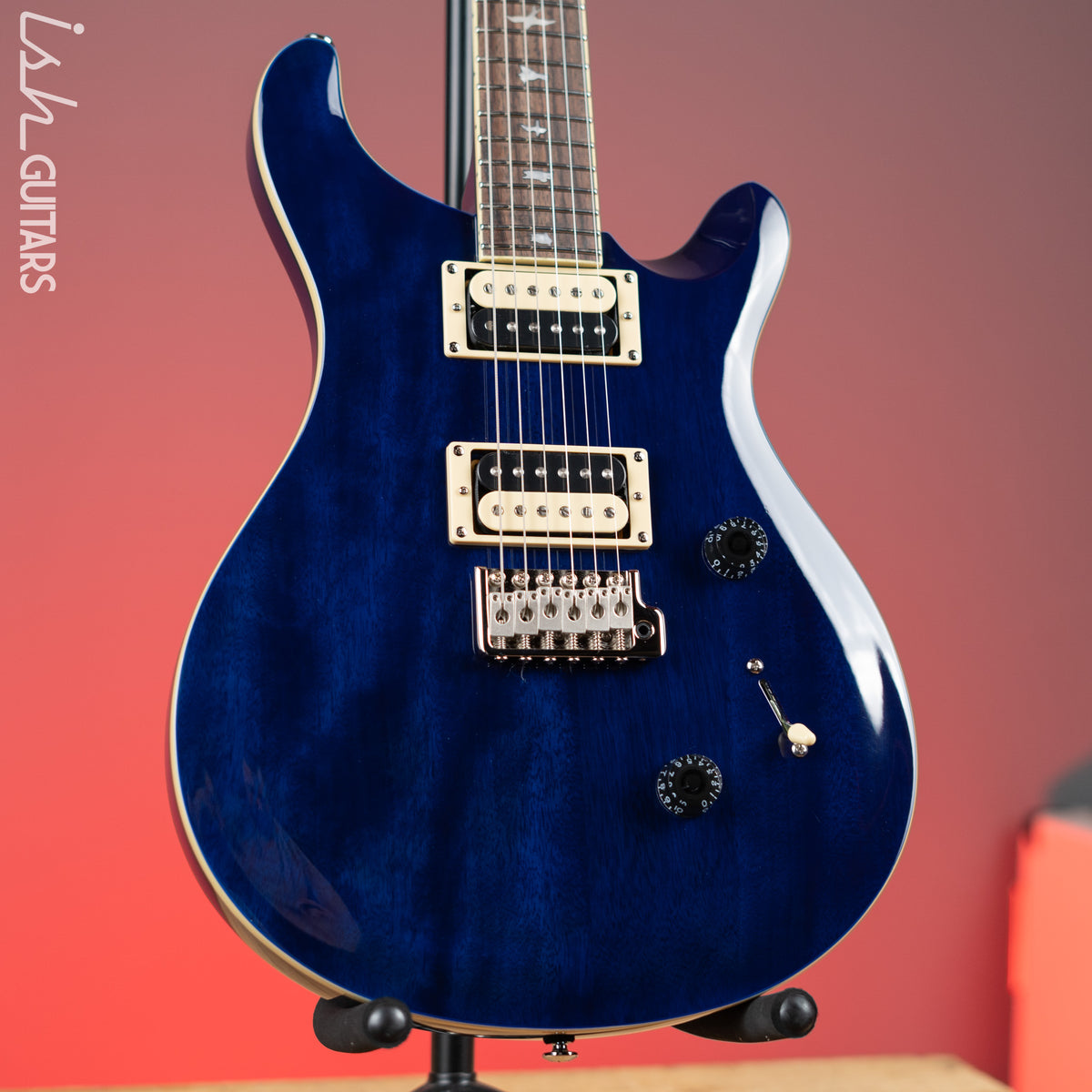 PRS SE Standard 24 Electric Guitar Translucent Blue – Ish Guitars