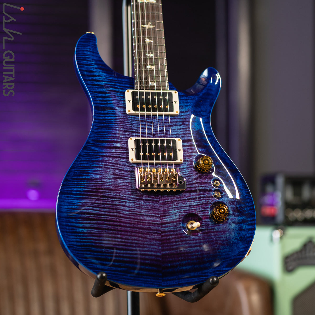 PRS Custom 24 35th Anniversary Violet Blue Burst Wrap 10 Top – Ish 