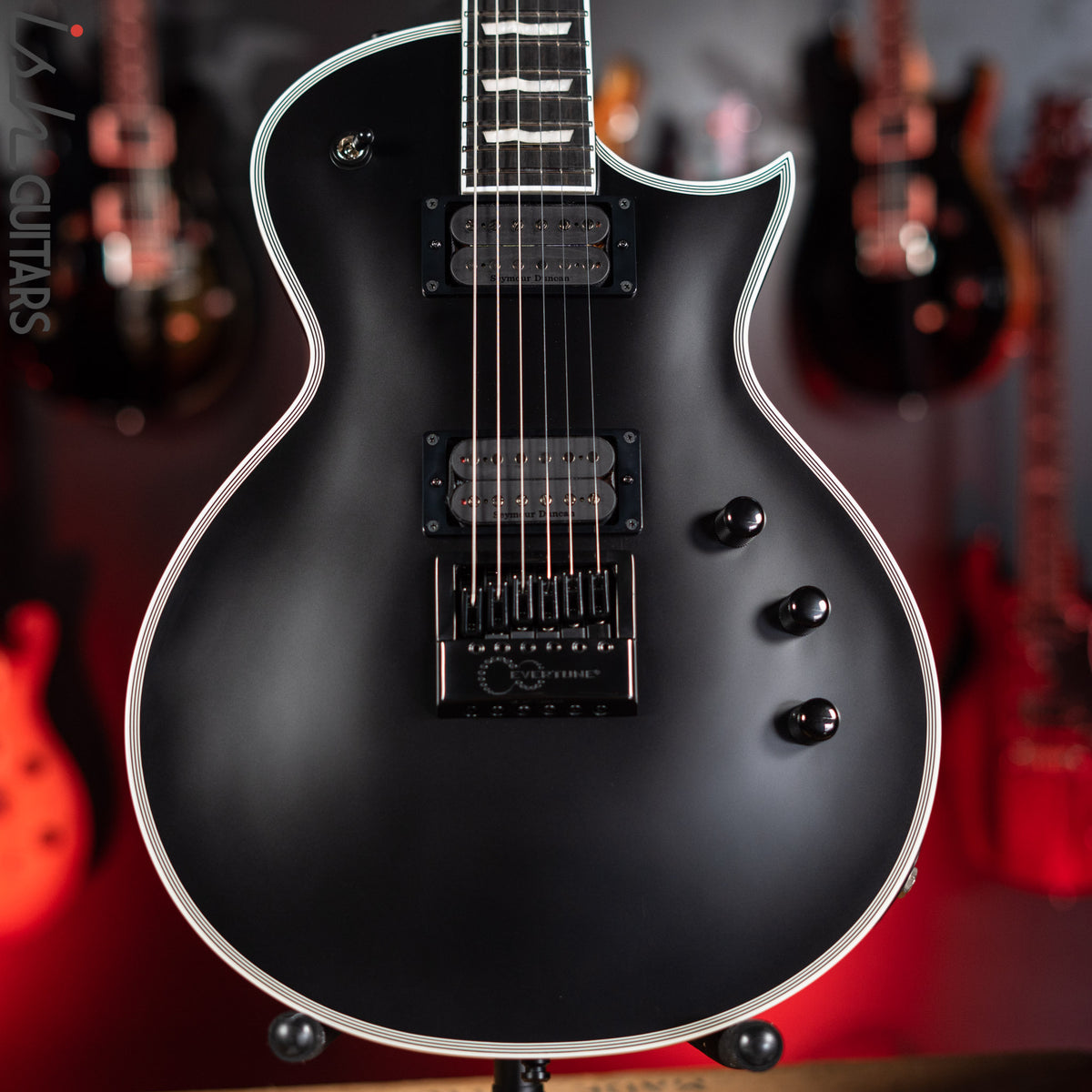 ESP E-II Eclipse Evertune Black Satin Demo – Ish Guitars