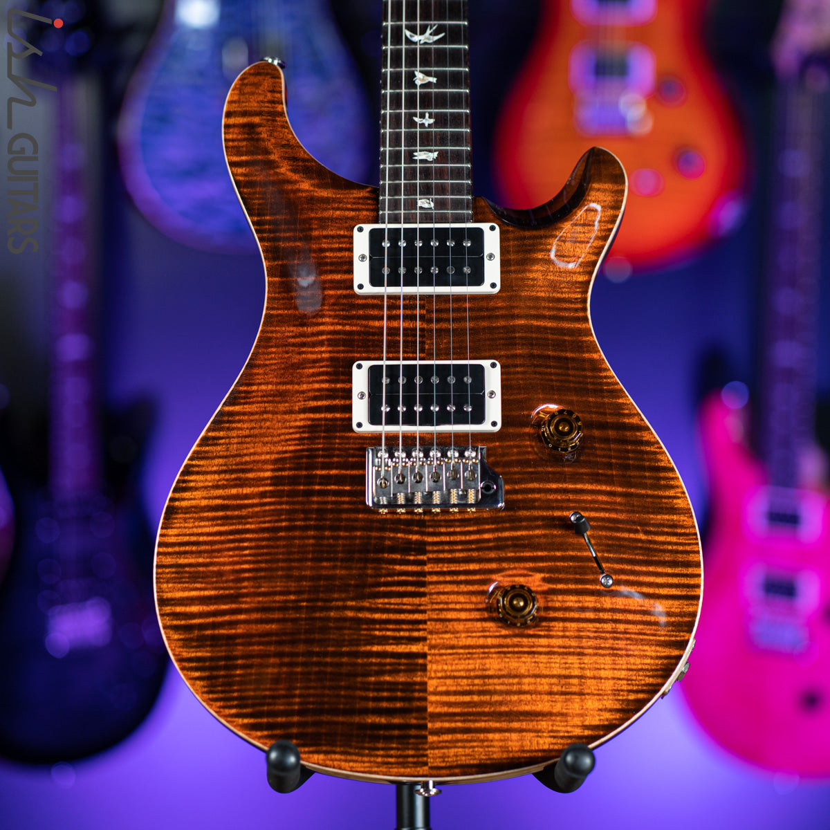 2021 PRS Custom 24 Orange Tiger – Ish Guitars
