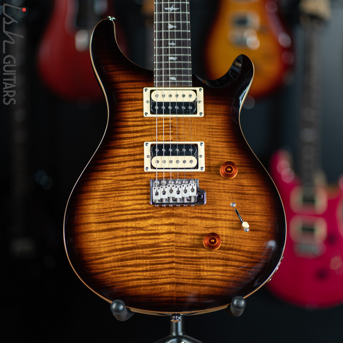 PRS SE Custom 24 Black Gold Sunburst Blemish – Ish Guitars