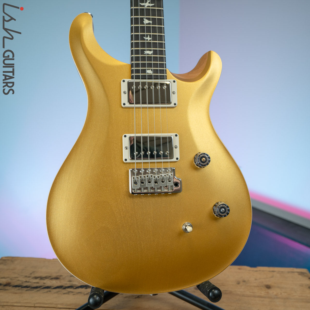 PRS CE 24 Satin Nitro 57/08 Ebony Fretboard Gold Top – Ish Guitars