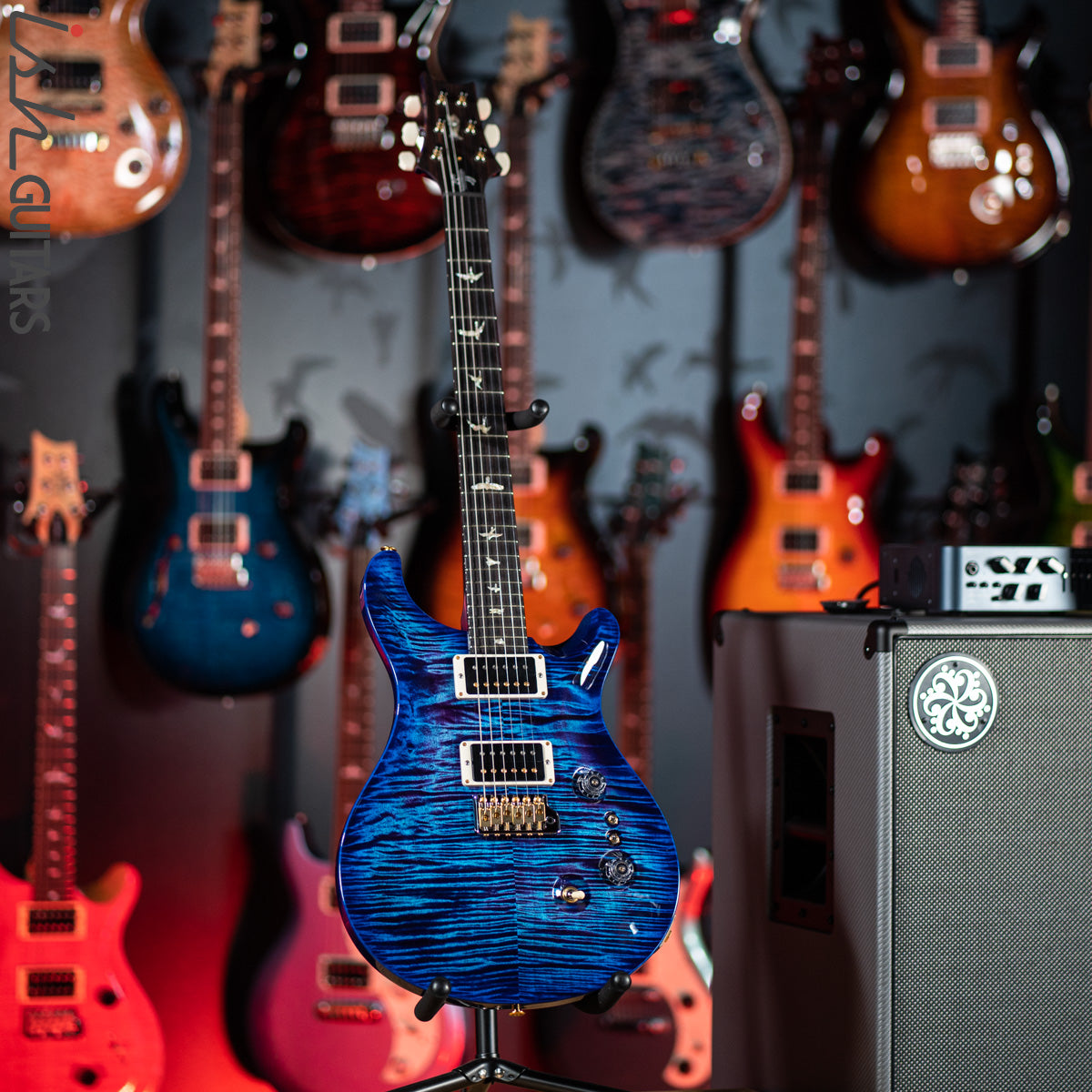 PRS 35th Anniversary Custom 24 Aqua Blue Wrap 10 Top – Ish Guitars