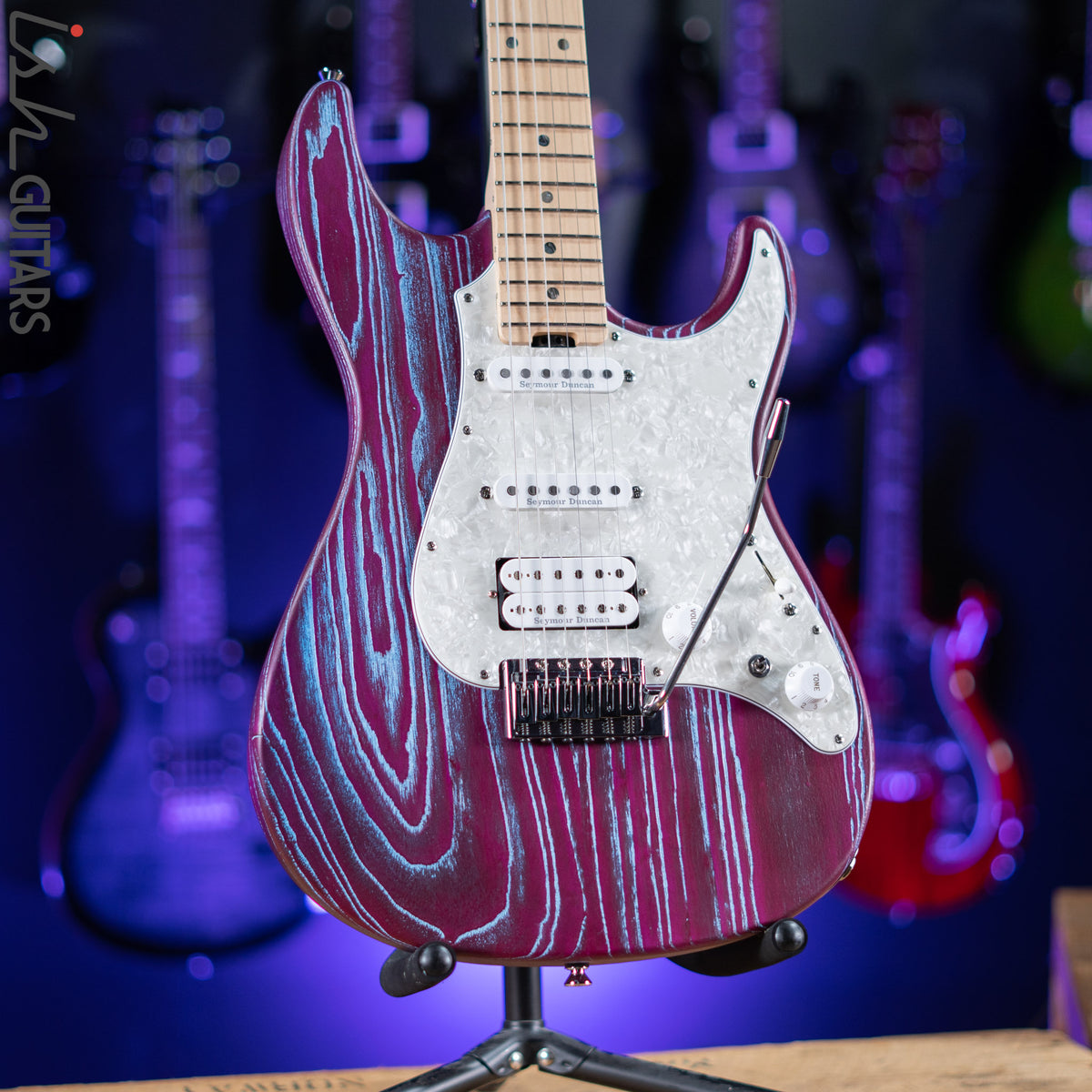 ESP Original Snapper CTM Drift Wood Indigo Purple with Blue Filler