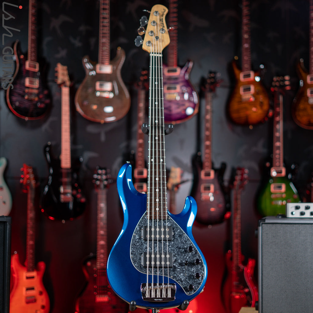 2008 Ernie Ball Music Man Stingray 5 HH Blue Pearl – Ish Guitars
