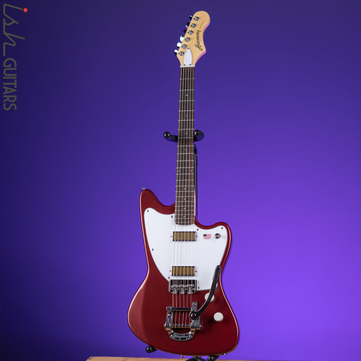 Harmony Standard Silhouette w/ Bigsby Electric Guitar Burgundy