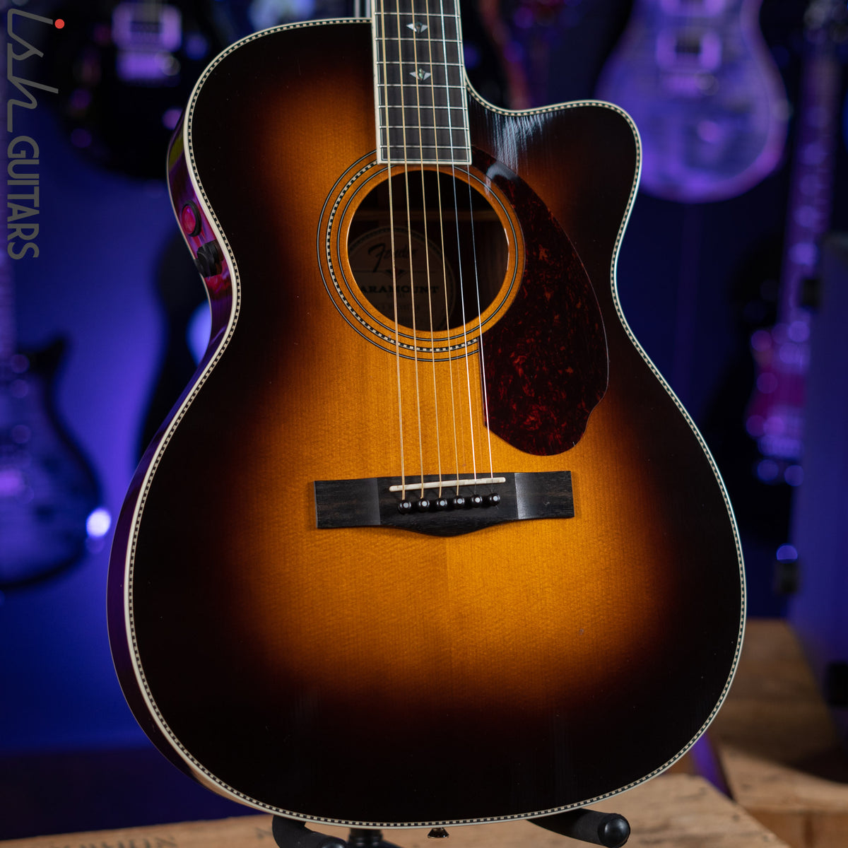 ギター Fender PM-3 DELUXE Paramount Series Fender Paramount Series PM-3 Deluxe Sunburst Acoustic Guitar – Ish