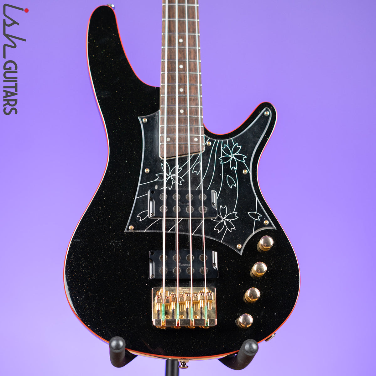 2008 Ibanez SRX08 LTD Bass Guitar Black Sparkle – Ish Guitars