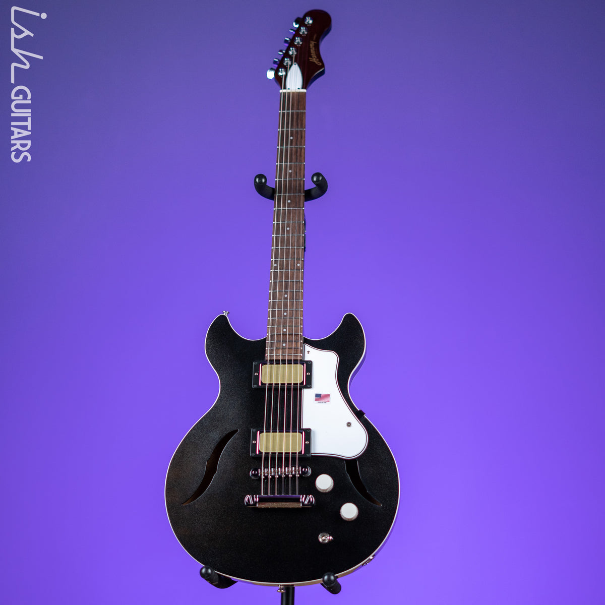 Harmony Standard Comet Electric Guitar Space Black – Ish Guitars