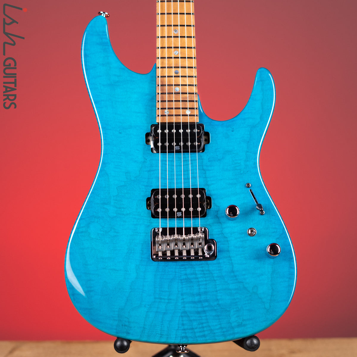Ibanez Prestige Martin Miller MM1 Electric Guitar Transparent Aqua