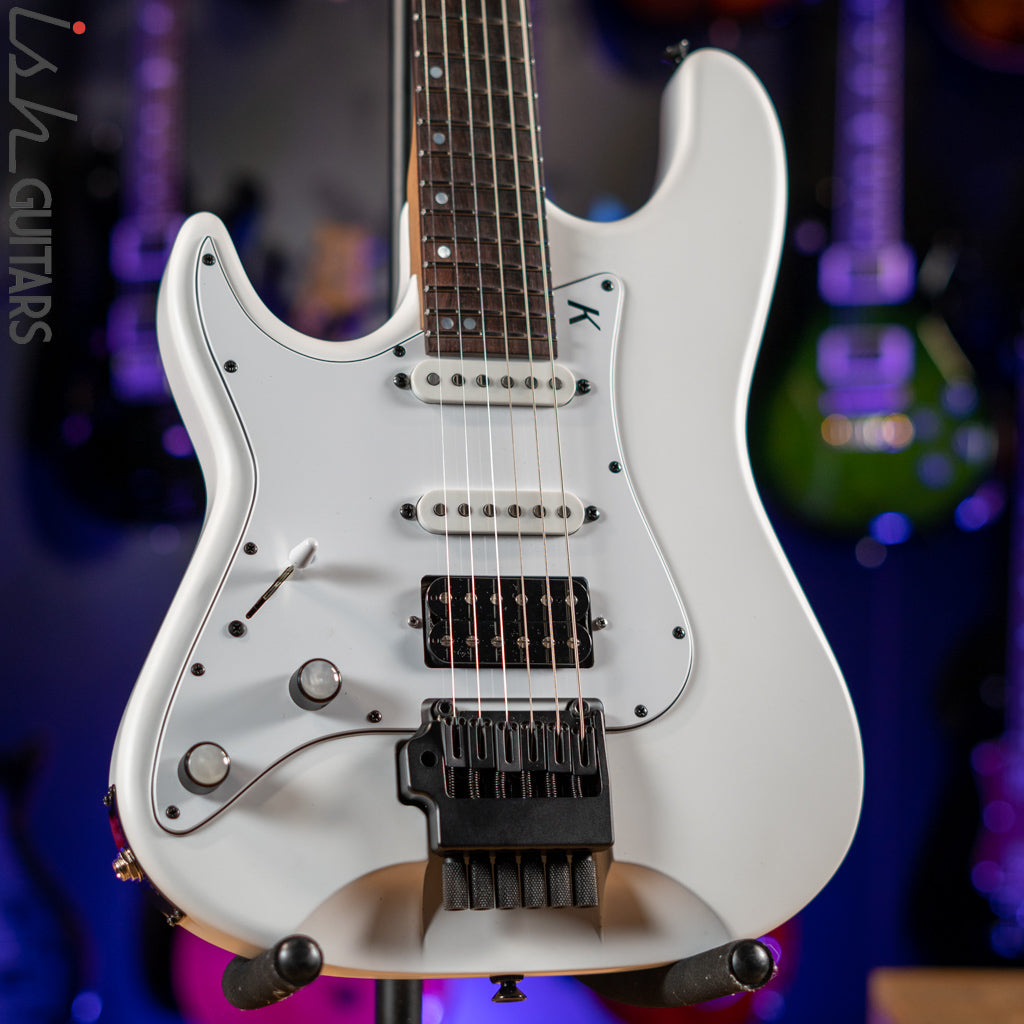 Kiesel Delos 6 Lefty White – Ish Guitars