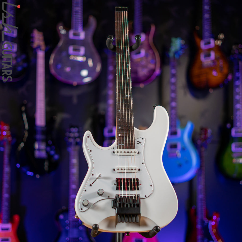 Kiesel Delos 6 Lefty White – Ish Guitars