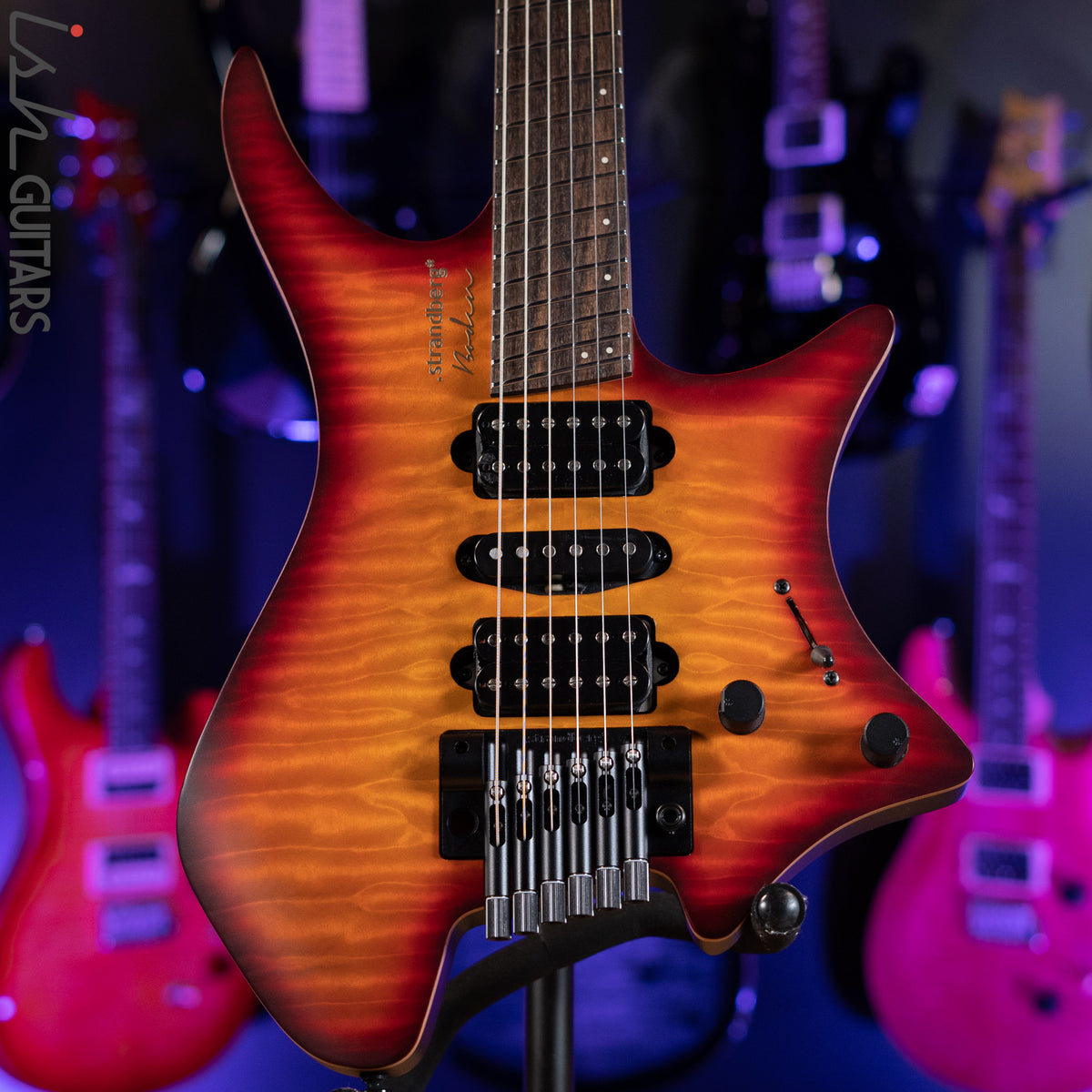 Strandberg Boden Fusion NX 6 Bonfire Red Satin – Ish Guitars