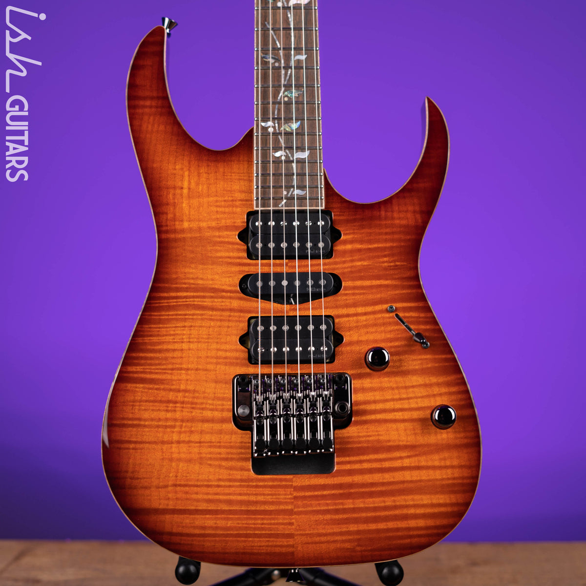 Ibanez J Custom RG8570Z Brownish Sphalerite Gloss – Ish Guitars