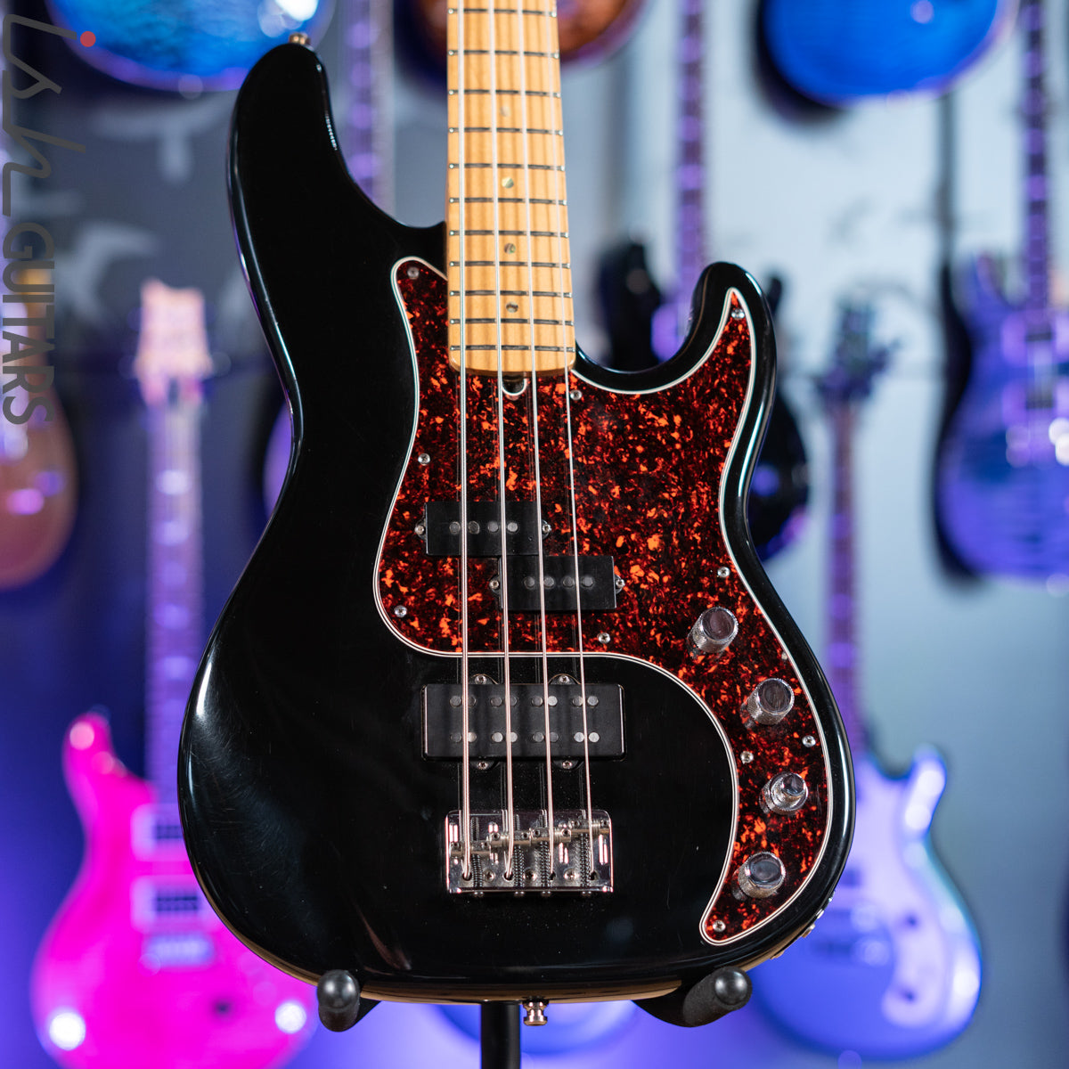 2002 Fender American Deluxe 4-String Precision Bass Black – Ish