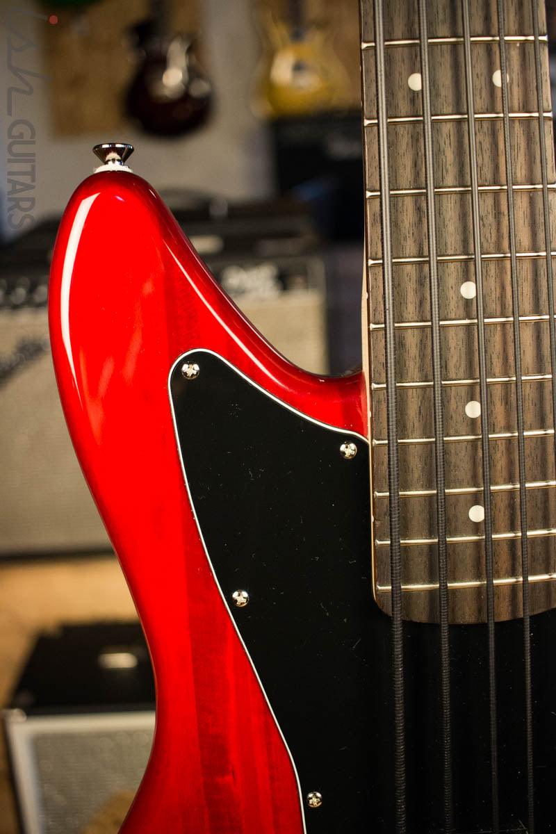 Squier Vintage Modified Jaguar V Special Red Electric Bass – Ish
