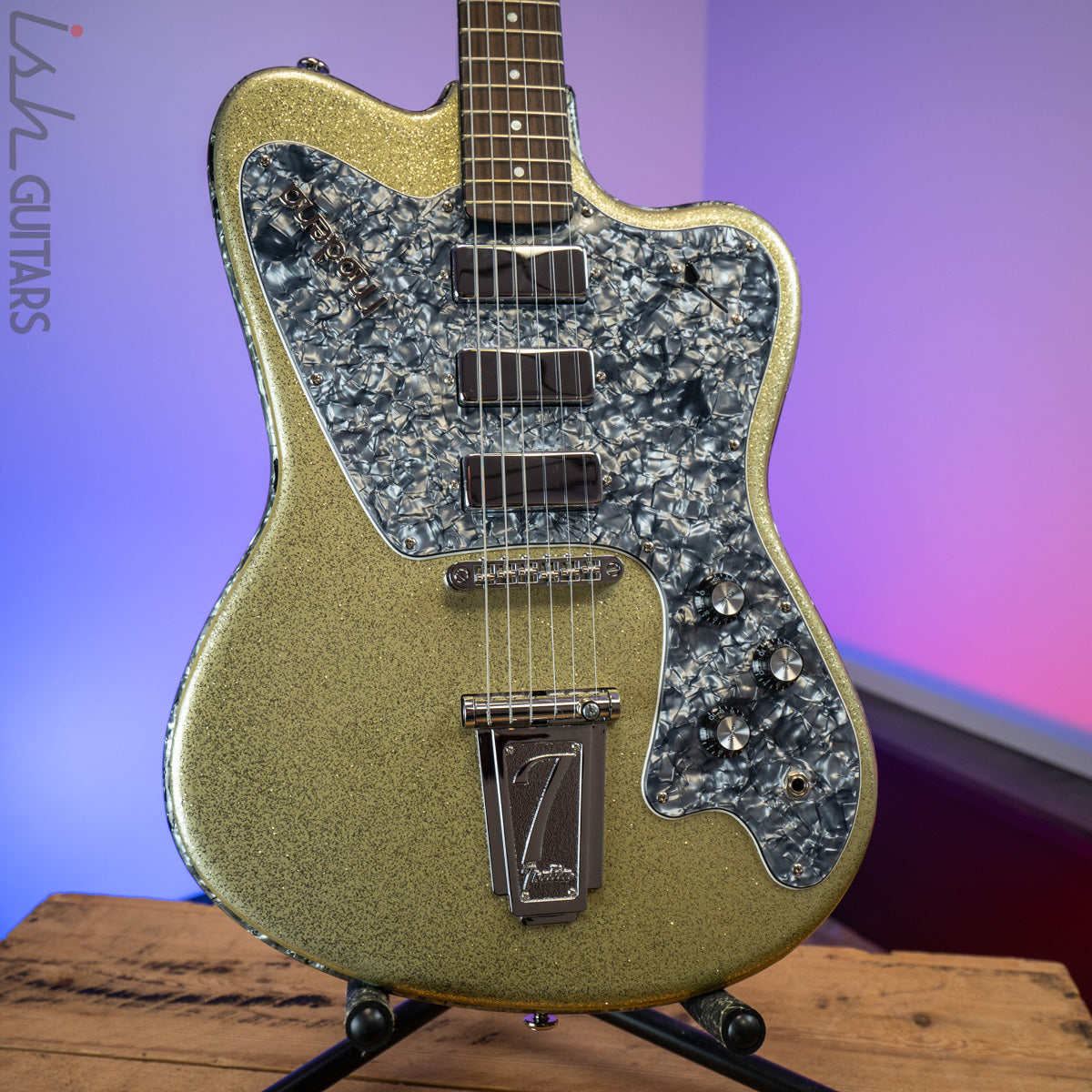 Italia Modena Gold Sparkle B-Stock – Ish Guitars