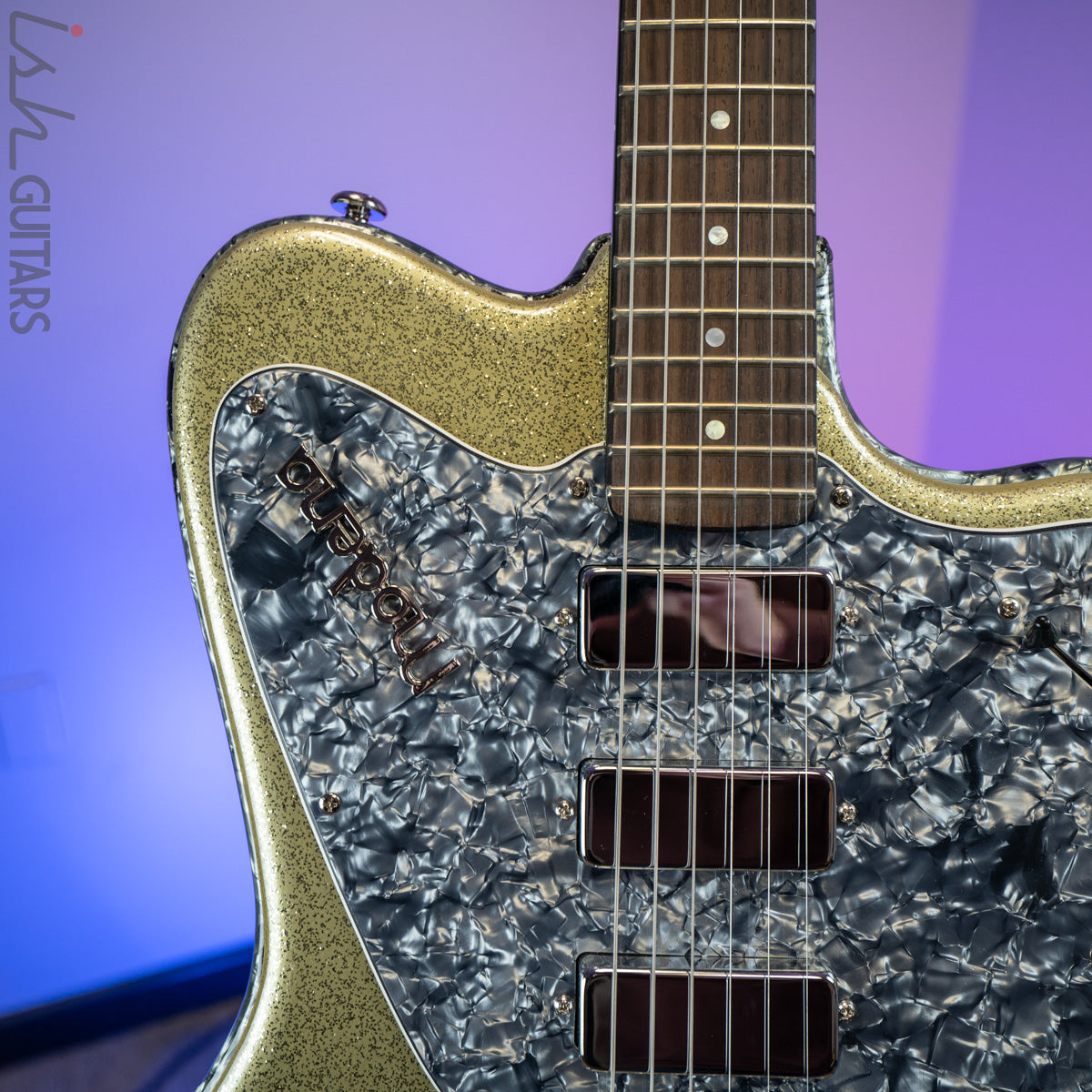 Italia Modena Gold Sparkle B-Stock – Ish Guitars