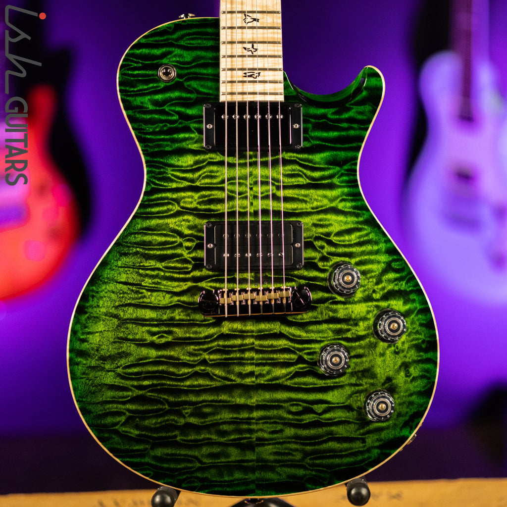 PRS Tremonti Wood Library 10 Top Quilt Jade w/ Green Burst – Ish