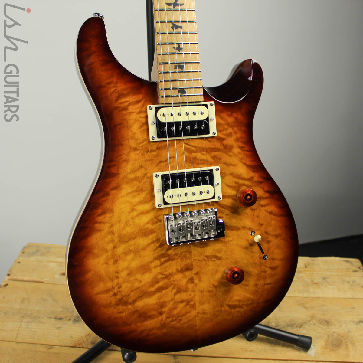 Prs se custom 24 roasted maple limited tobacco deals sunburst