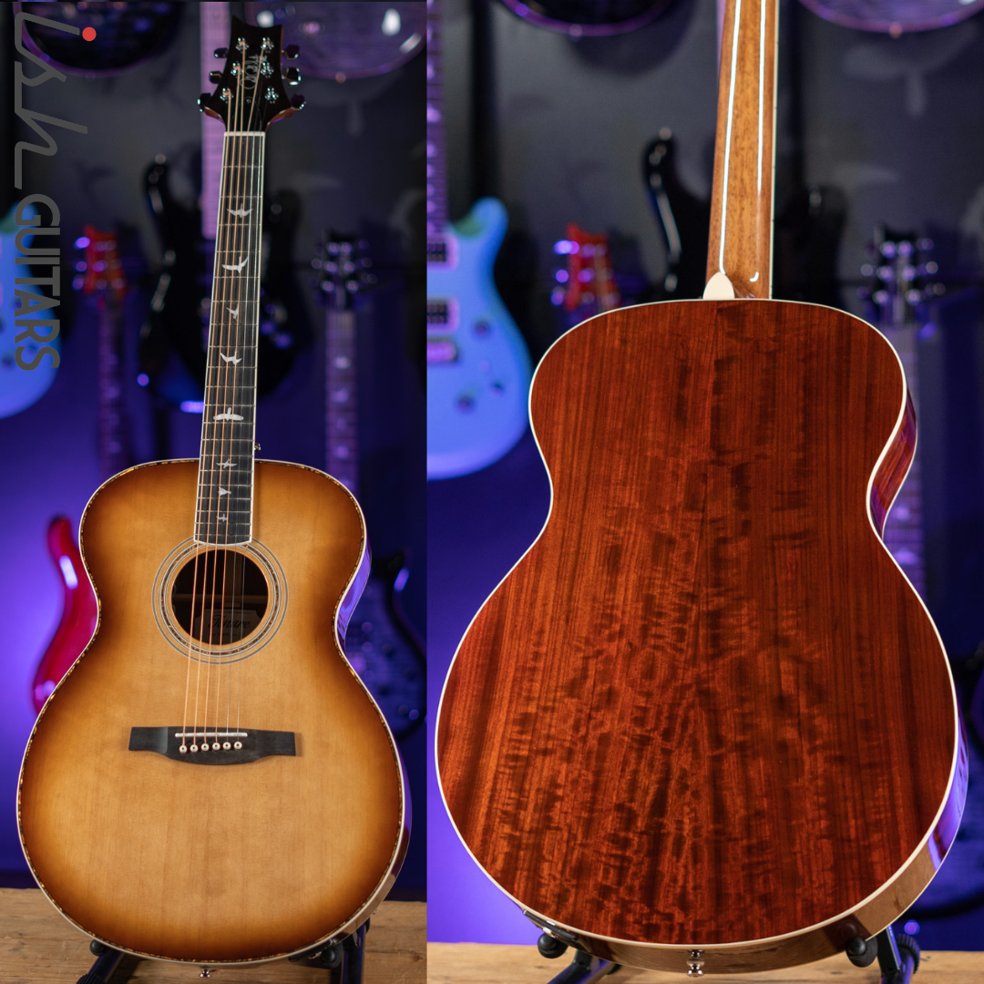 prs se t40e tobacco sunburst 2021 PRS Tonare T40E Acoustic-Electric Guitar Tobacco Sunburst