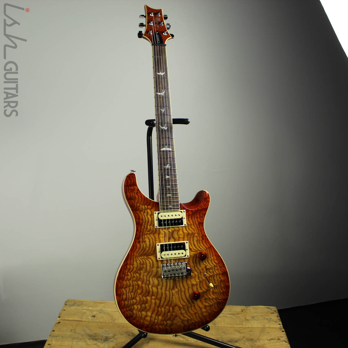 2020 PRS SE Custom 24 Burled Ash Vintage Sunburst