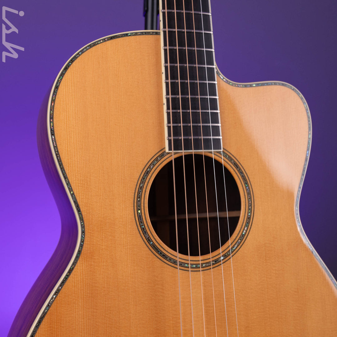 1997 Bourgeois OM SC Slotted Cutaway Brazilian 12 Fret Acoustic-Electric Guitar