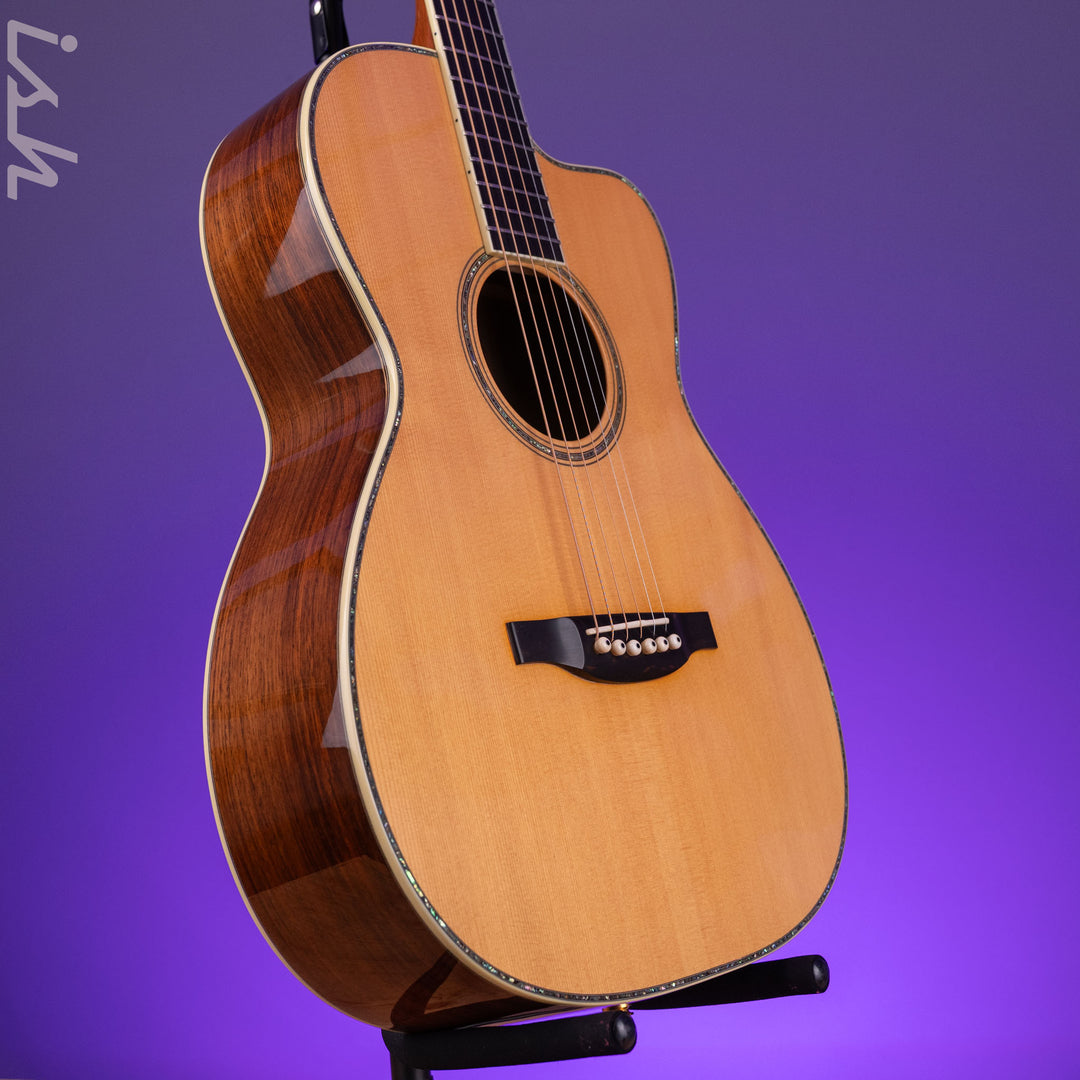 1997 Bourgeois OM SC Slotted Cutaway Brazilian 12 Fret Acoustic-Electric Guitar